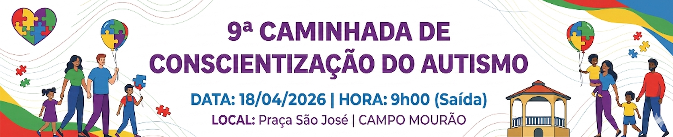 9ª Caminhada de Concientização do Autismo de Campo Mourão